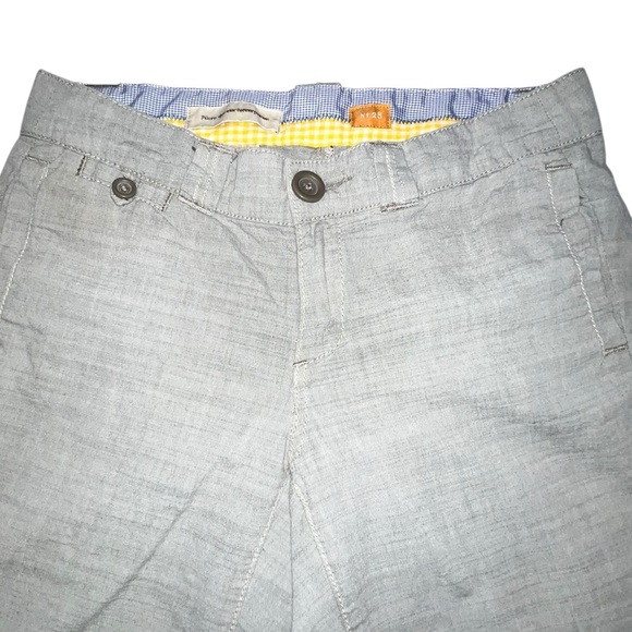 Anthropology Grey Blue Pilcro  & the Letterpress Wide-Leg Cotton Trousers no 28 - Picture 3 of 12